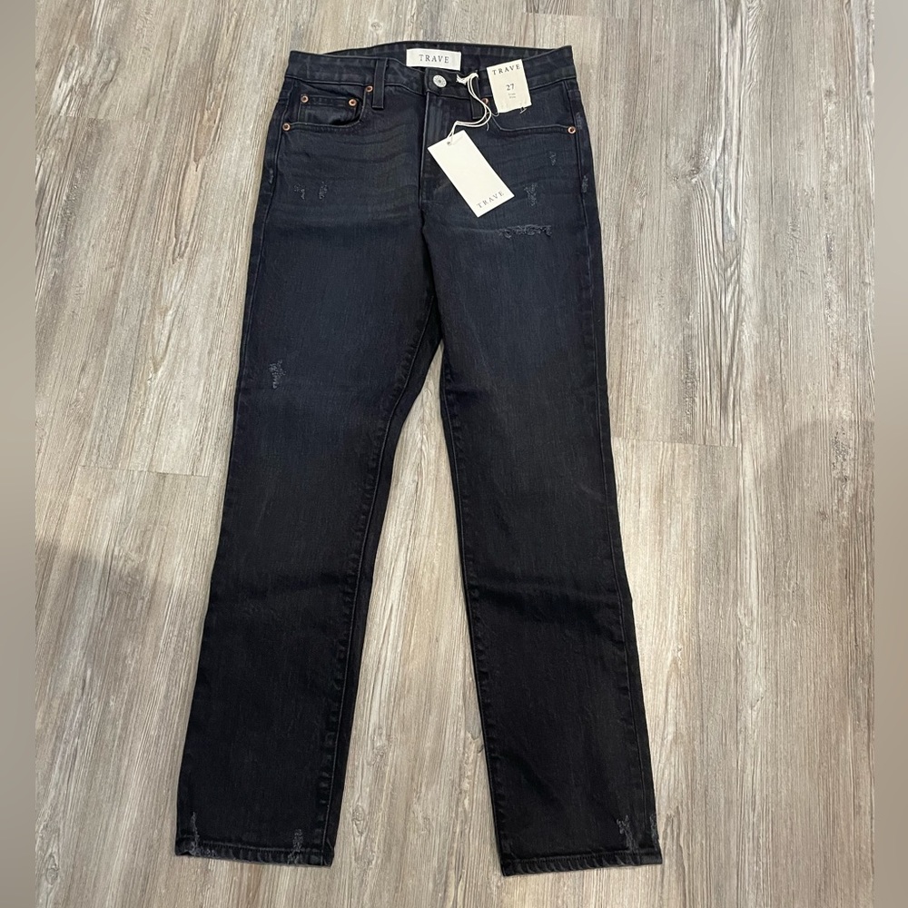 New Trave Irina Slim Straight in Black Size 27